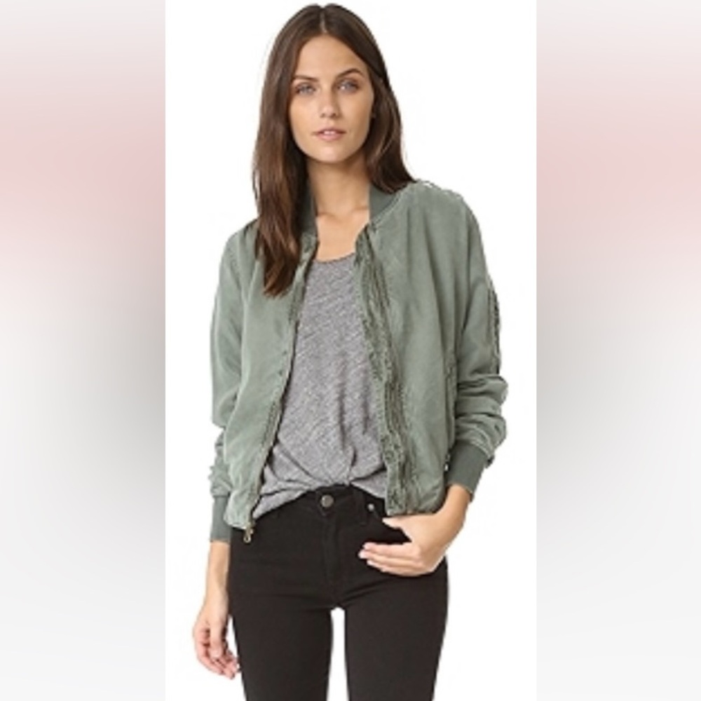 YFB Young Fabulous & Broke Carney Bomber Jacket in Balsam Size XS